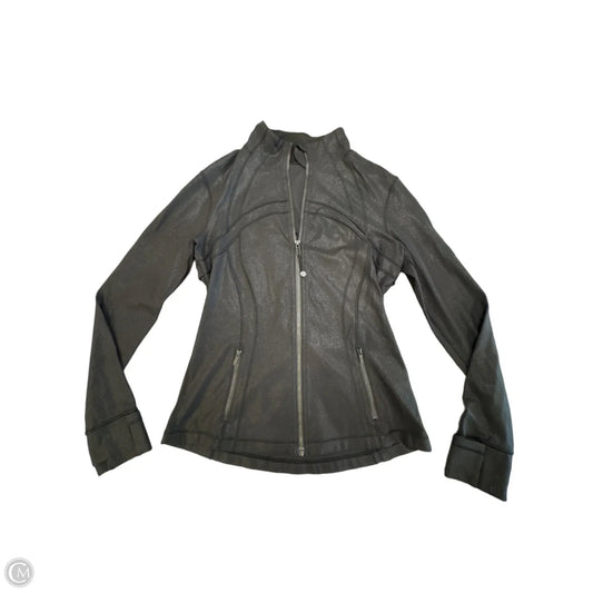 Athletic Jacket By Lululemon In Black, Size: M