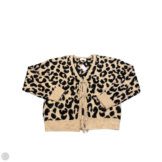 Sweater Cardigan By By Together In Animal Print, Size: S