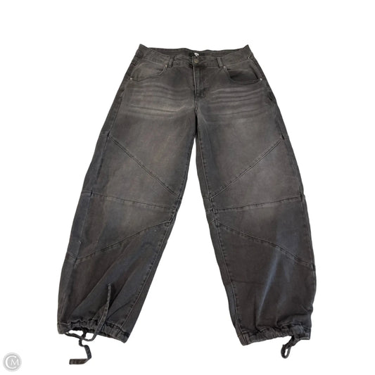 Jeans Wide Leg By Madden Nyc In Black Denim, Size: 14