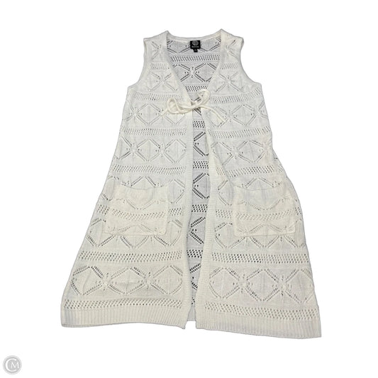 Vest Sweater By Bobeau In Ivory, Size: S