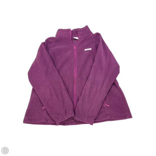 Jacket Fleece By Columbia In Purple, Size: 2x