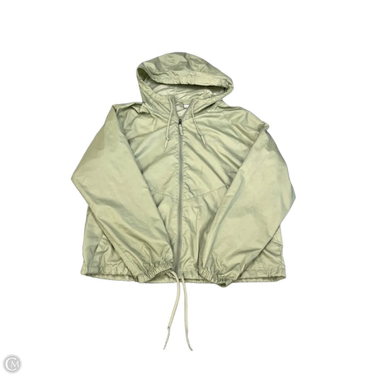 Jacket Windbreaker By Columbia In Green, Size: M
