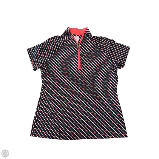 Athletic Top Short Sleeve By Tail In Blue, Size: M