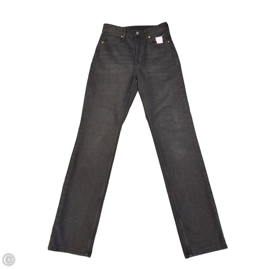 Jeans Straight By &denim In Black Denim, Size: 4