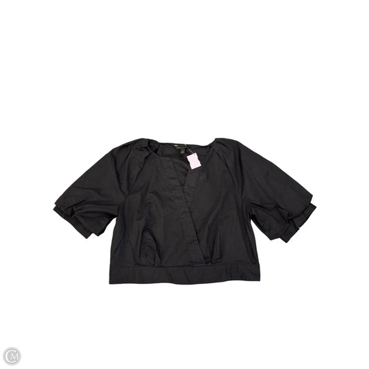 Top 3/4 Sleeve By Banana Republic In Black, Size: L