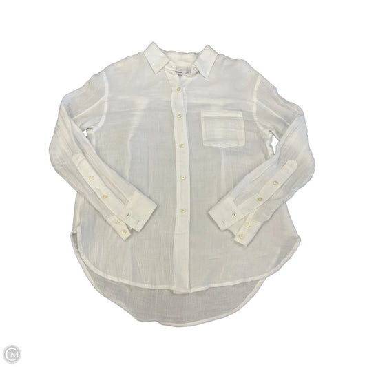 Top Long Sleeve By Sonoma In White, Size: S