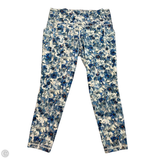 Athletic Leggings By Athleta In Blue, Size: L