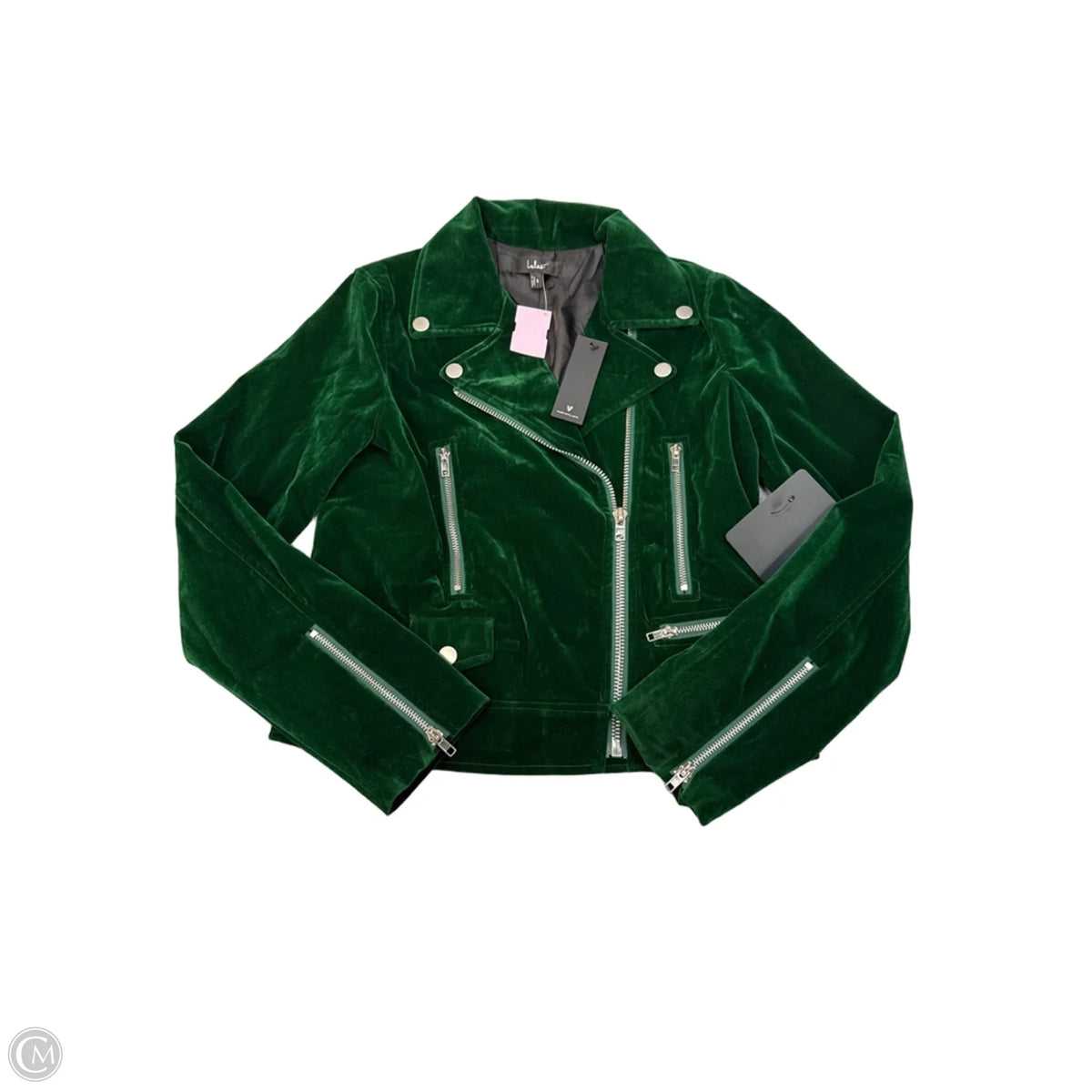 Jacket Moto By Lulus In Green, Size: S
