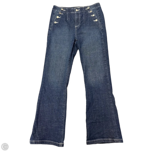 Jeans Cropped By Loft In Blue Denim, Size: 4