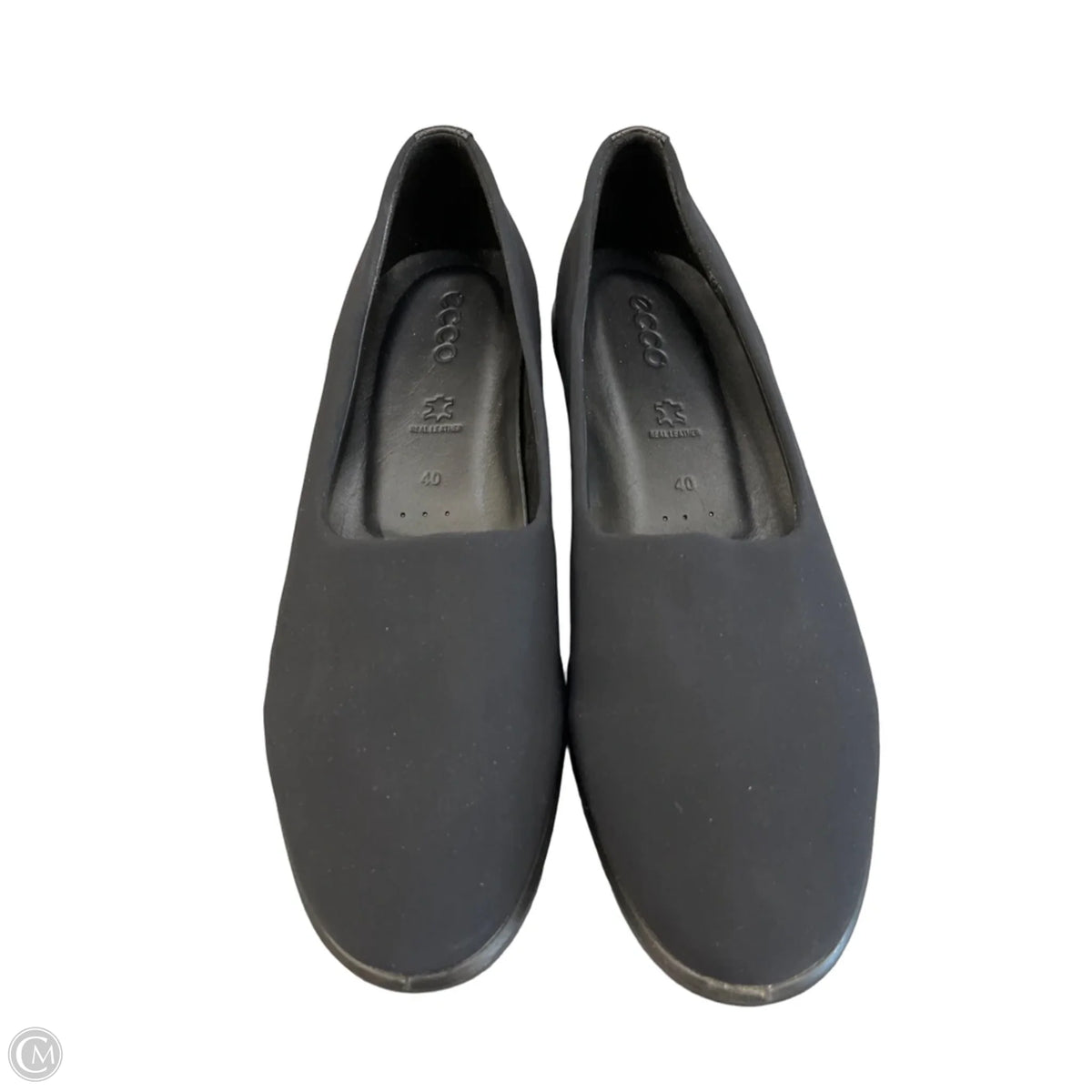 Shoes Flats By Ecco In Black, Size: 9.5