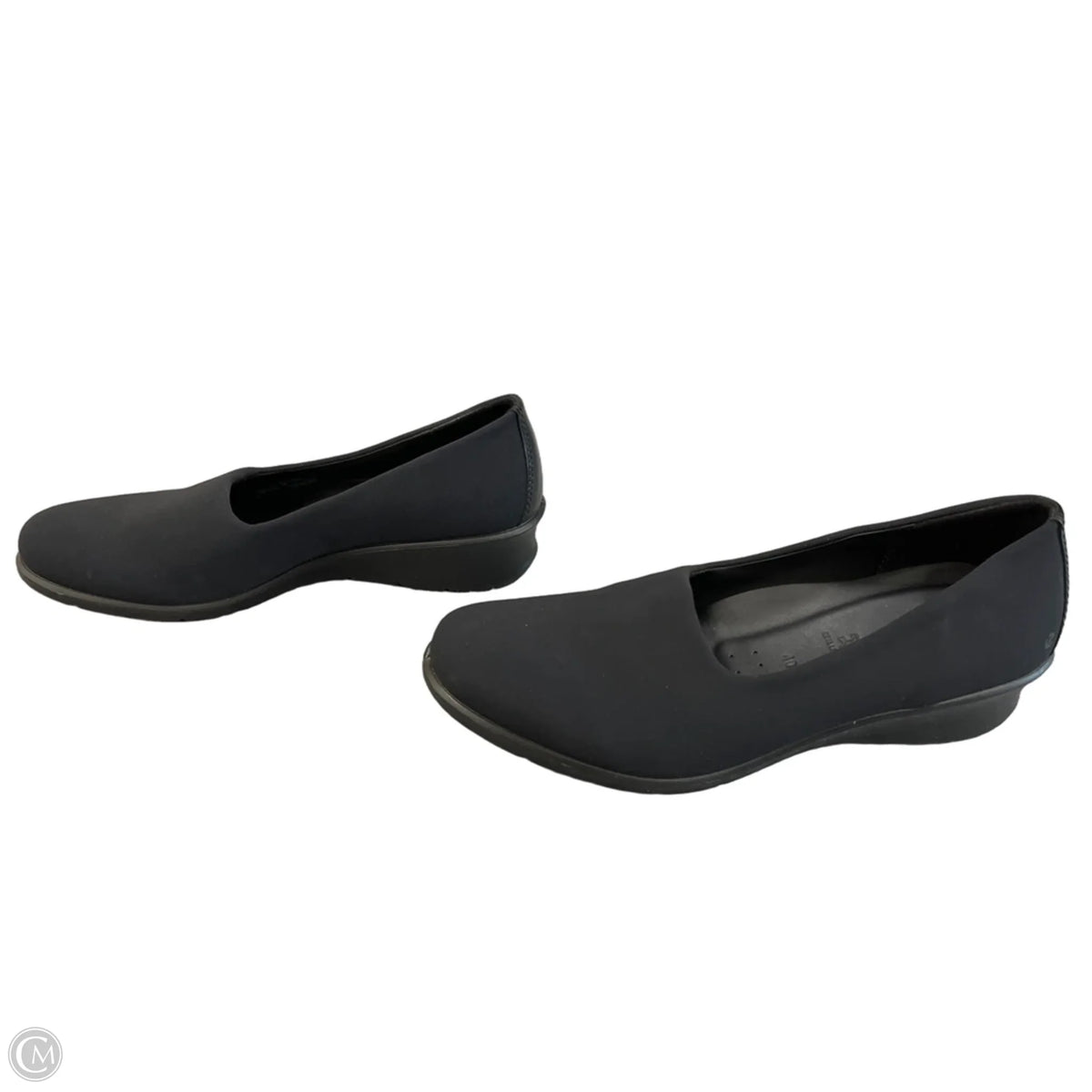 Shoes Flats By Ecco In Black, Size: 9.5