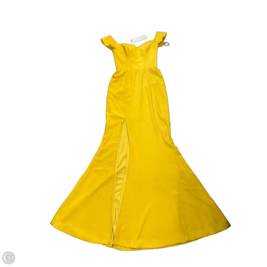 Dress Party Long By Dress The Population In Yellow, Size: S