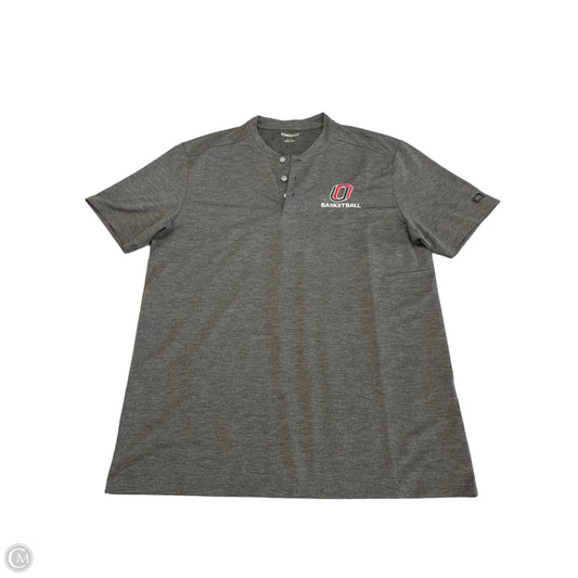 Top Short Sleeve By Clothes Mentor In Grey, Size: M