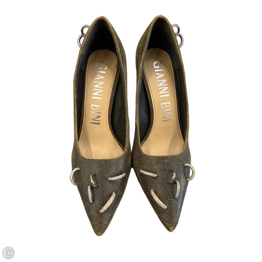 Shoes Heels Stiletto By Gianni Bini In Black & Brown, Size: 11