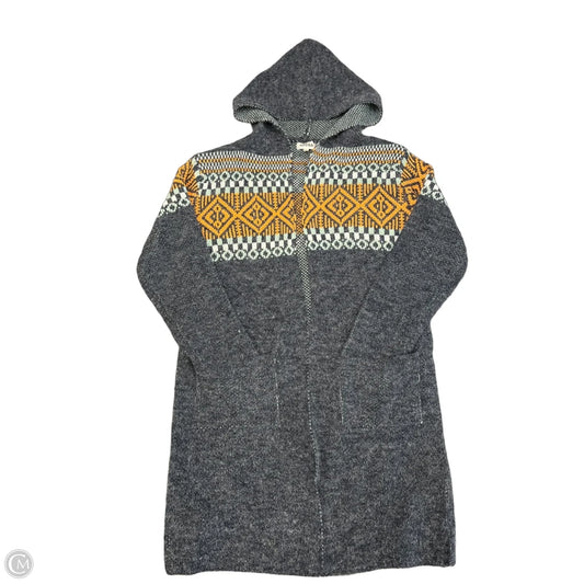 Sweater Cardigan By Adora In Blue & Orange, Size: M