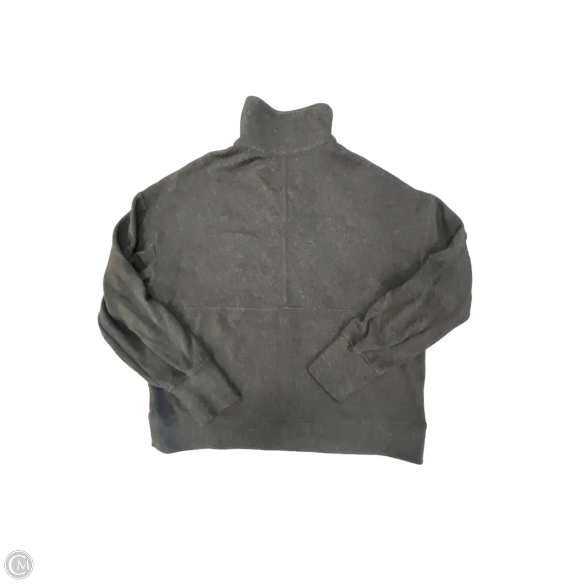 Sweatshirt Collar By Faherty In Black, Size: M