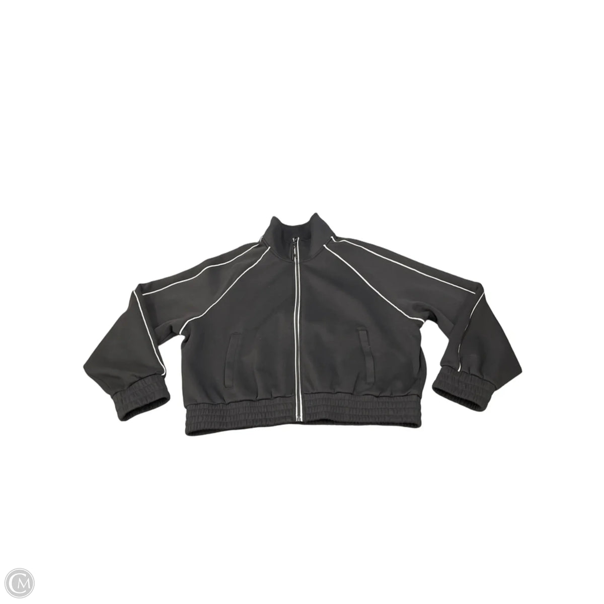 Athletic Jacket By Avia In Black, Size: L