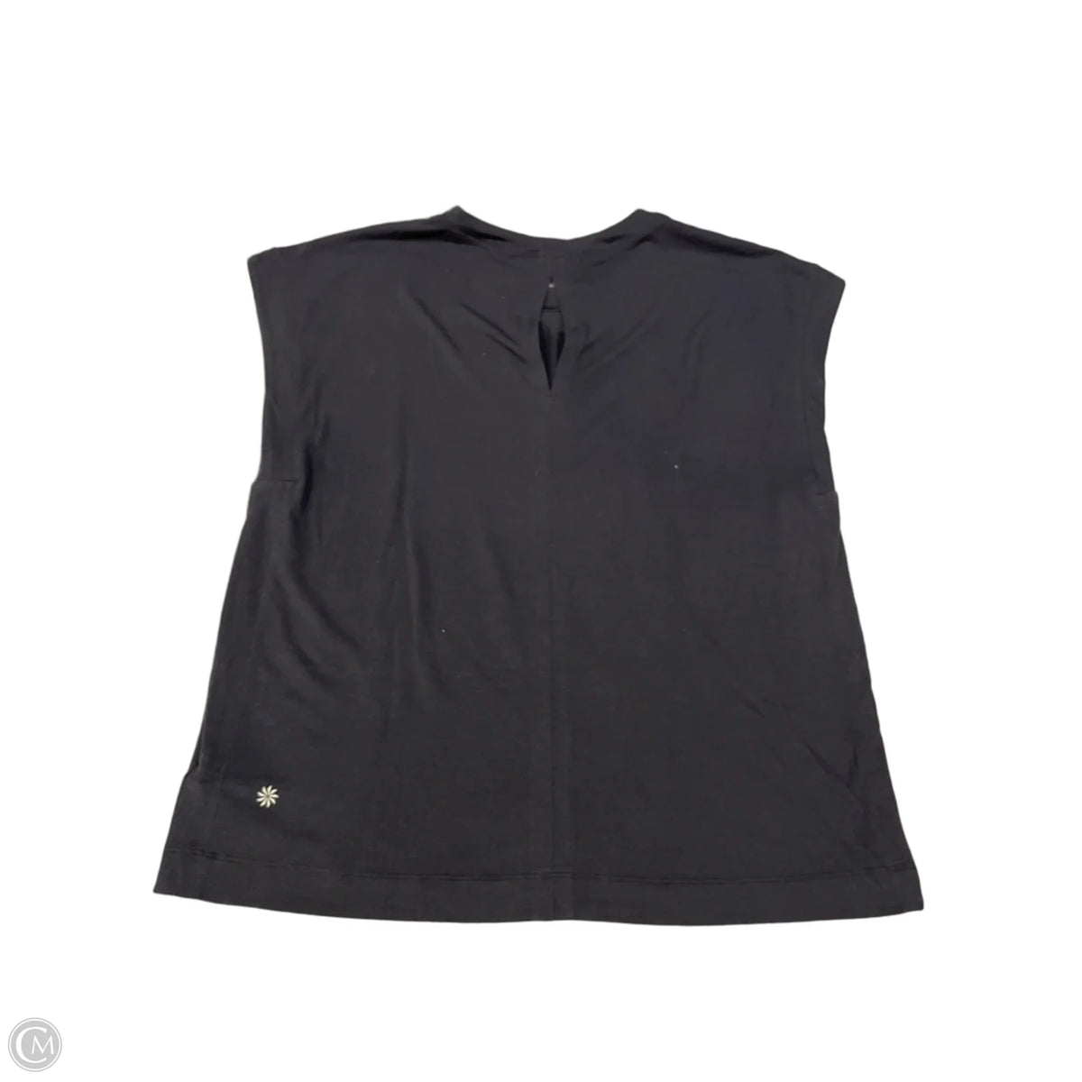 Top Short Sleeve By Athleta In Black, Size: L