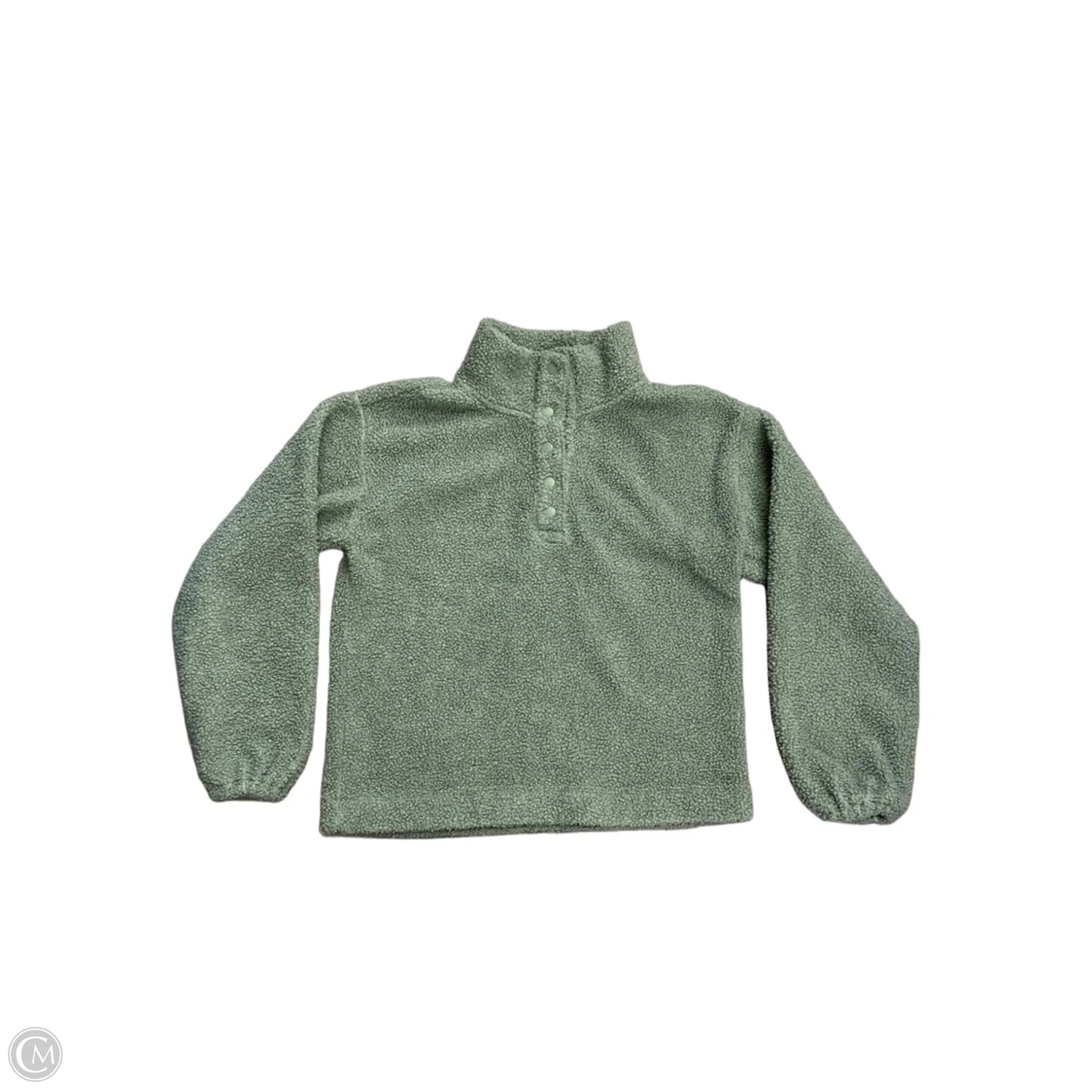 Jacket Faux Fur & Sherpa By Loft In Green, Size: Xsp