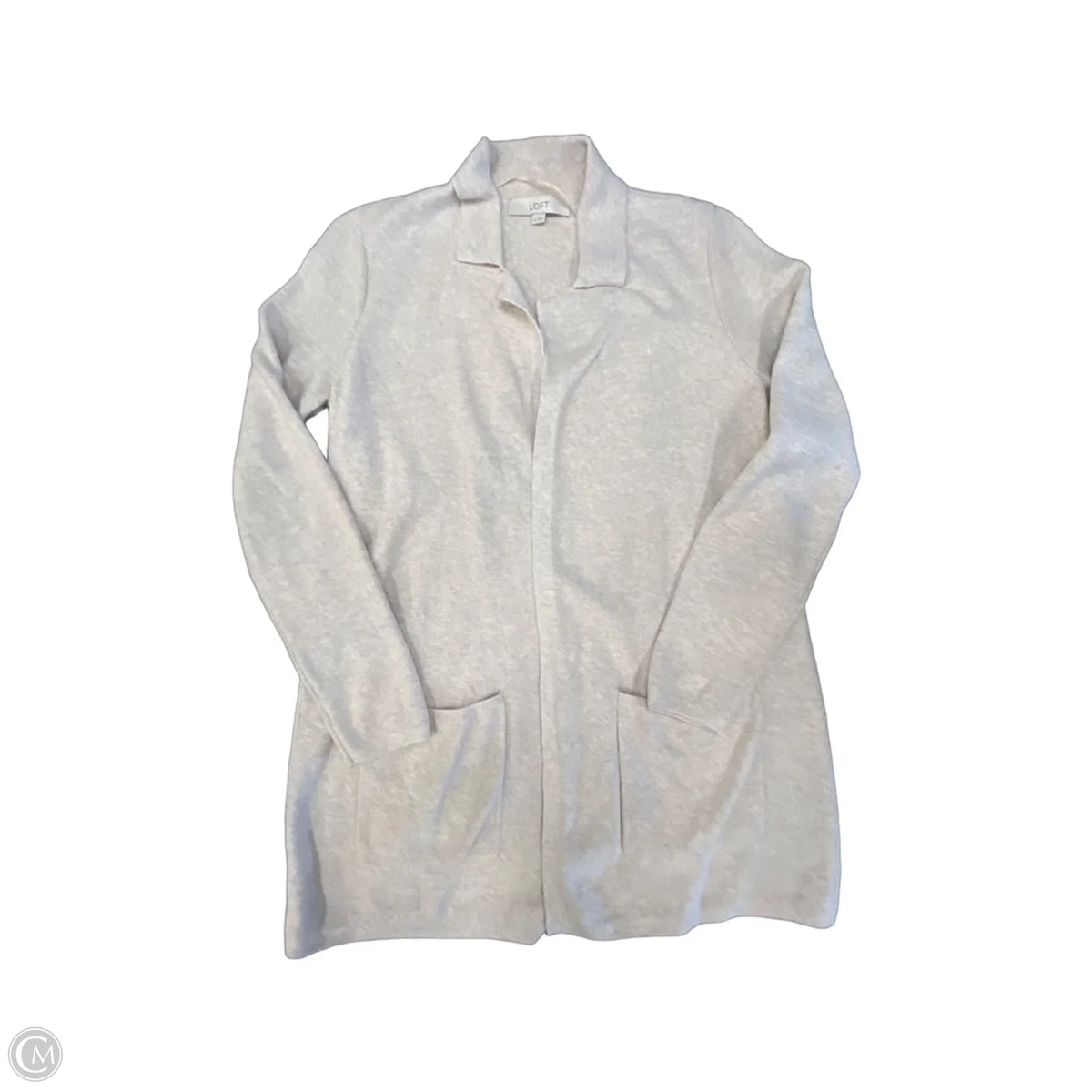 Cardigan By Loft In Cream, Size: M