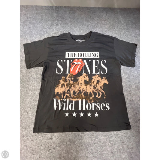 Top Short Sleeve By Clothes Mentor In Grey, Size: L