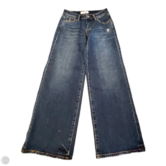 Jeans Wide Leg By Vervet In Blue Denim, Size: 0