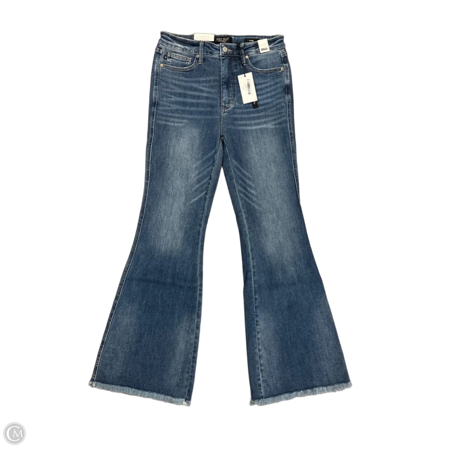 Jeans Flared By Judy Blue In Blue Denim, Size: 10