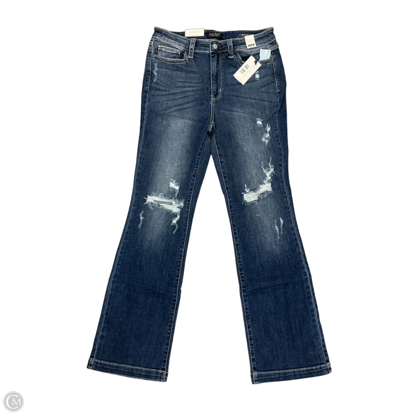 Jeans Boot Cut By Judy Blue In Blue Denim, Size: 10