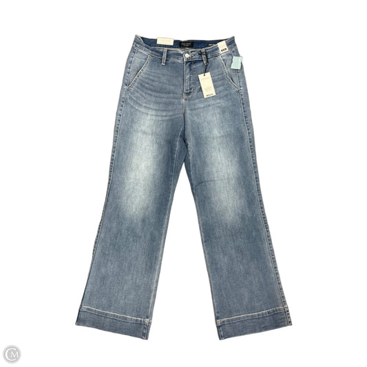 Jeans Wide Leg By Judy Blue In Blue Denim, Size: 10