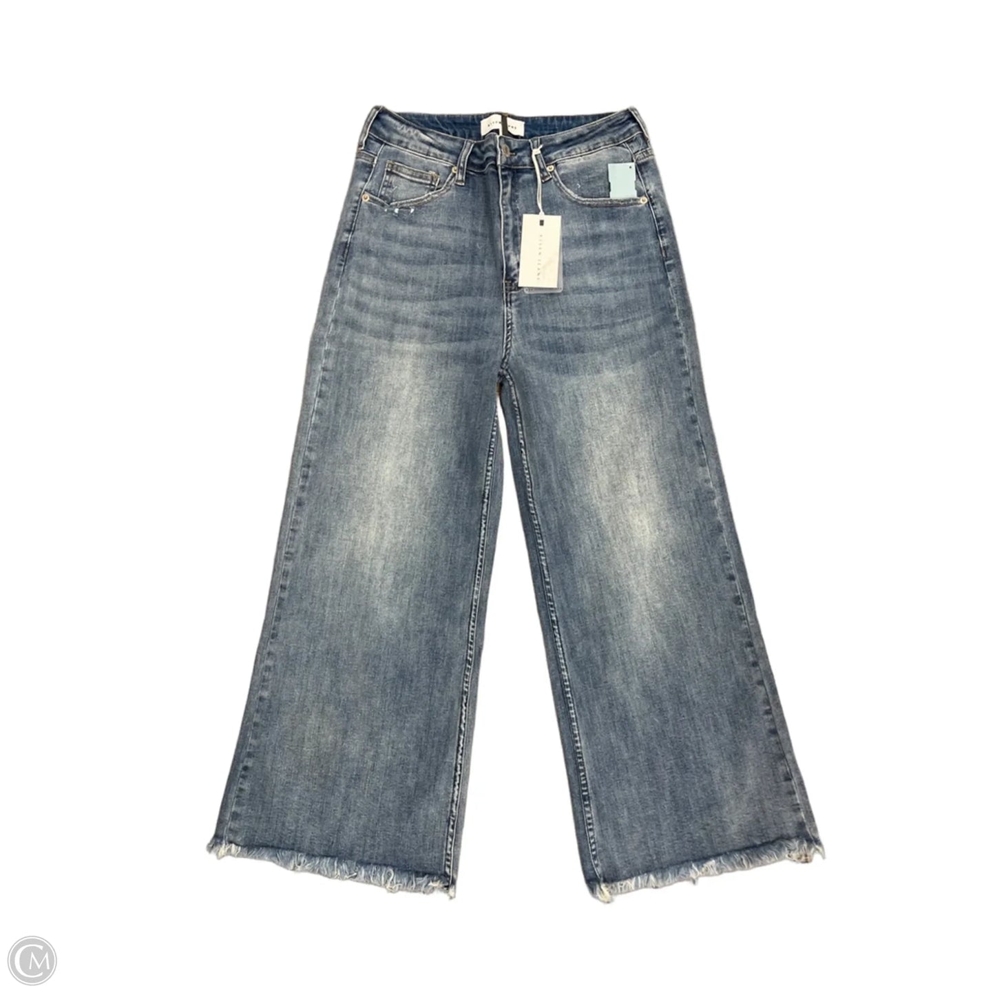 Jeans Wide Leg By Risen In Blue Denim, Size: 10