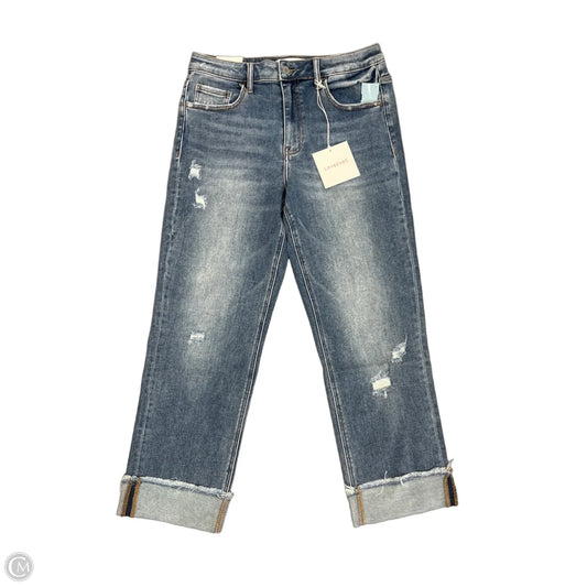 Jeans Straight By Vervet In Blue Denim, Size: 10