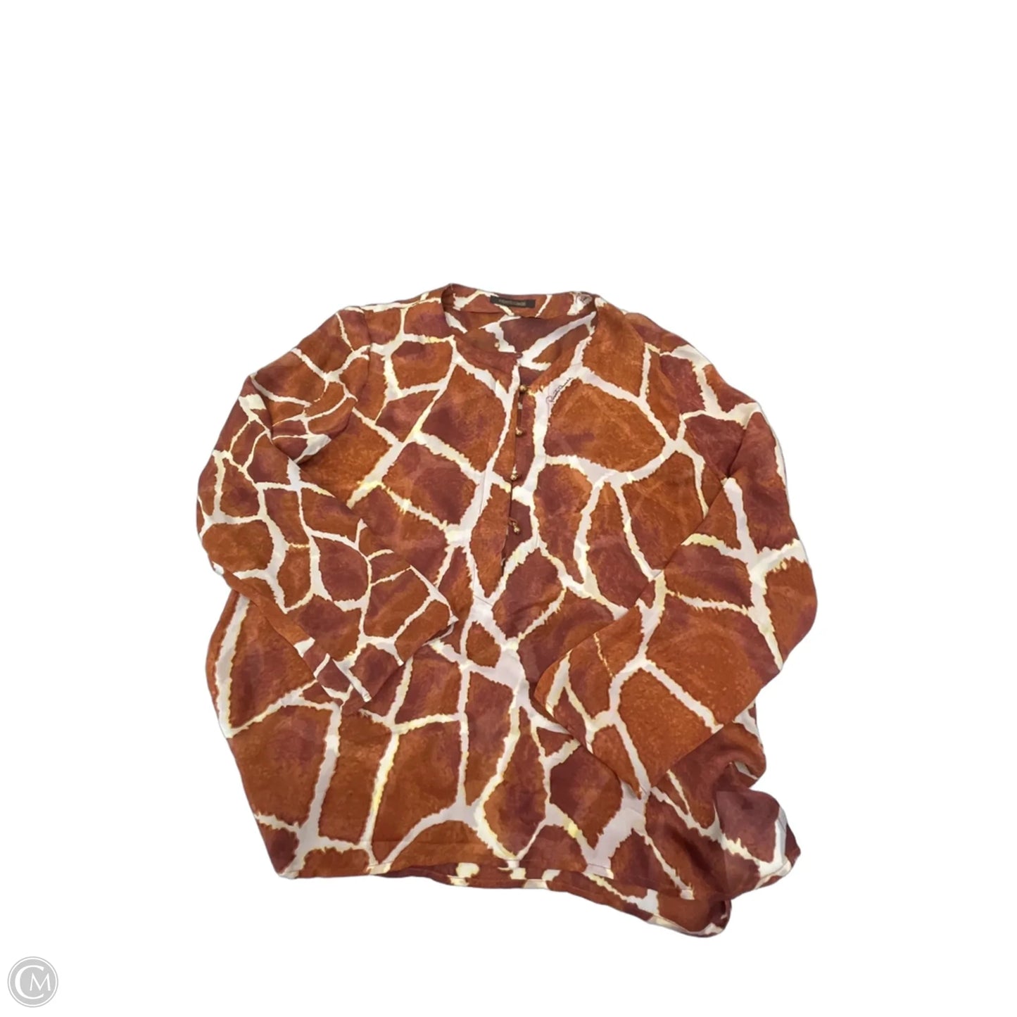 Blouse Designer By Roberto Cavalli In Animal Print, Size: S