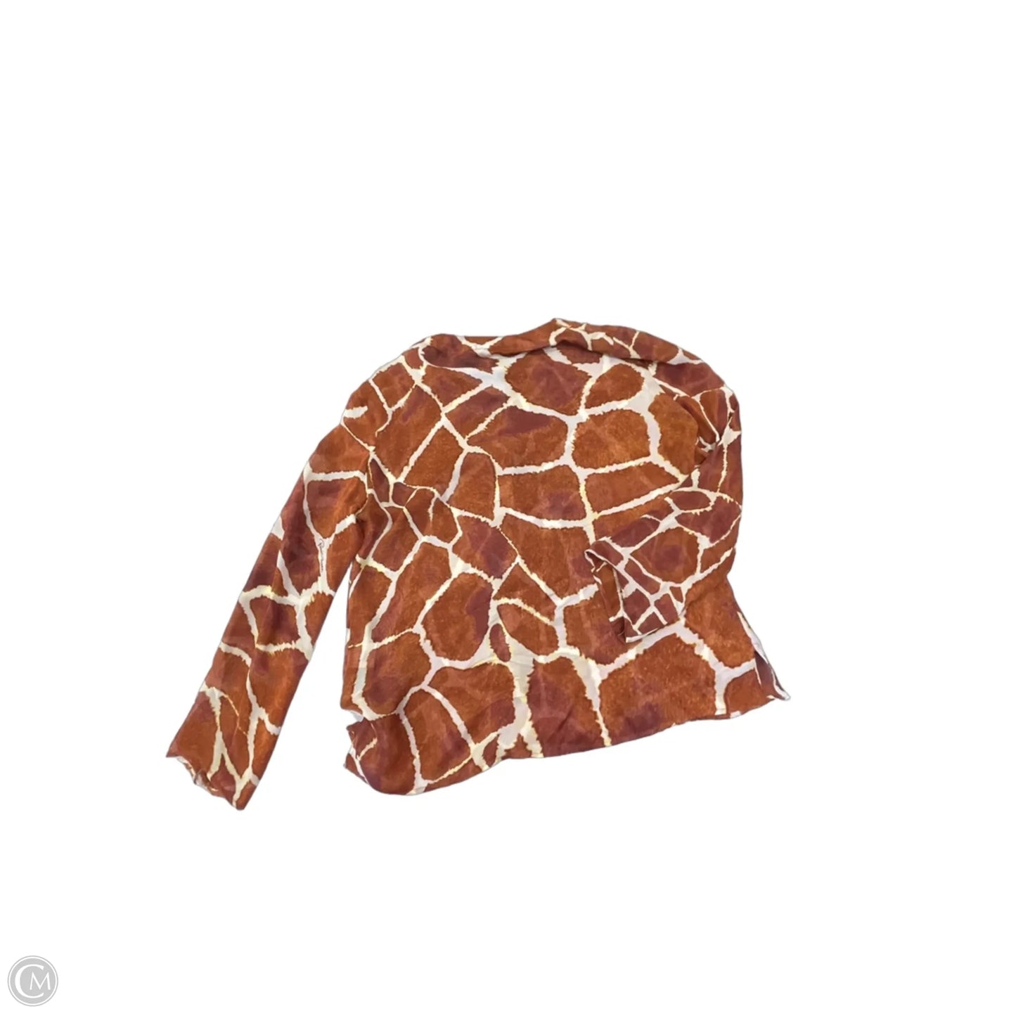 Blouse Designer By Roberto Cavalli In Animal Print, Size: S