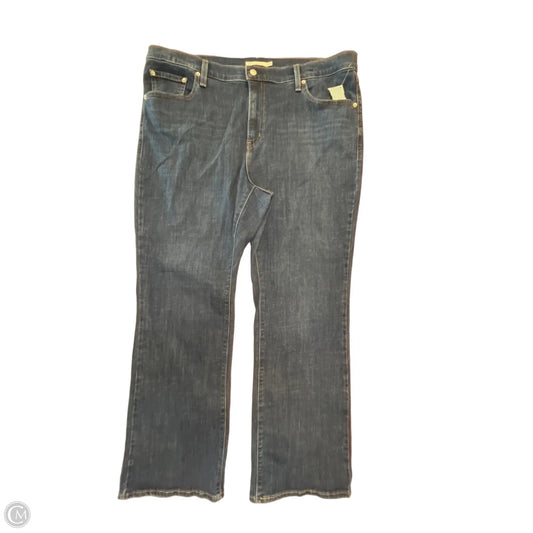 Jeans Boot Cut By Levis In Blue Denim, Size: 20
