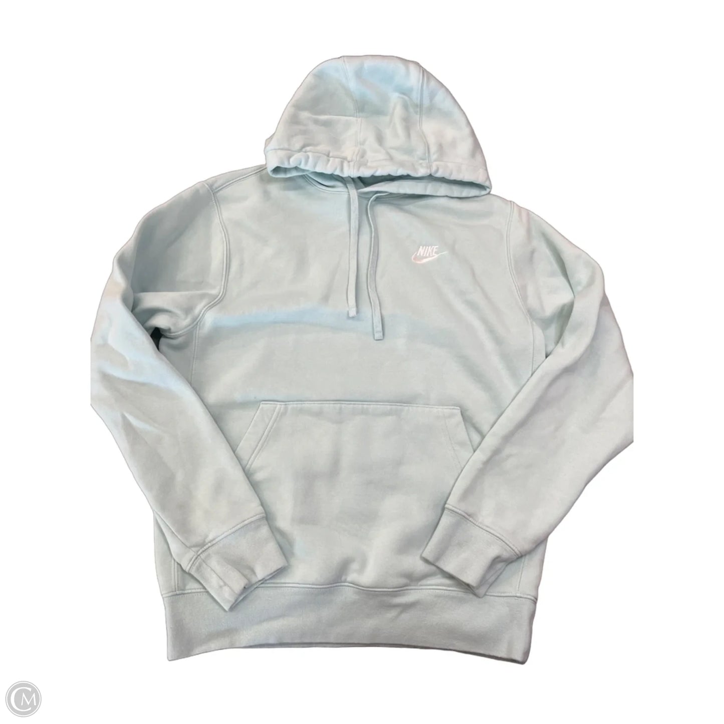 Sweatshirt Hoodie By Nike In Green, Size: S