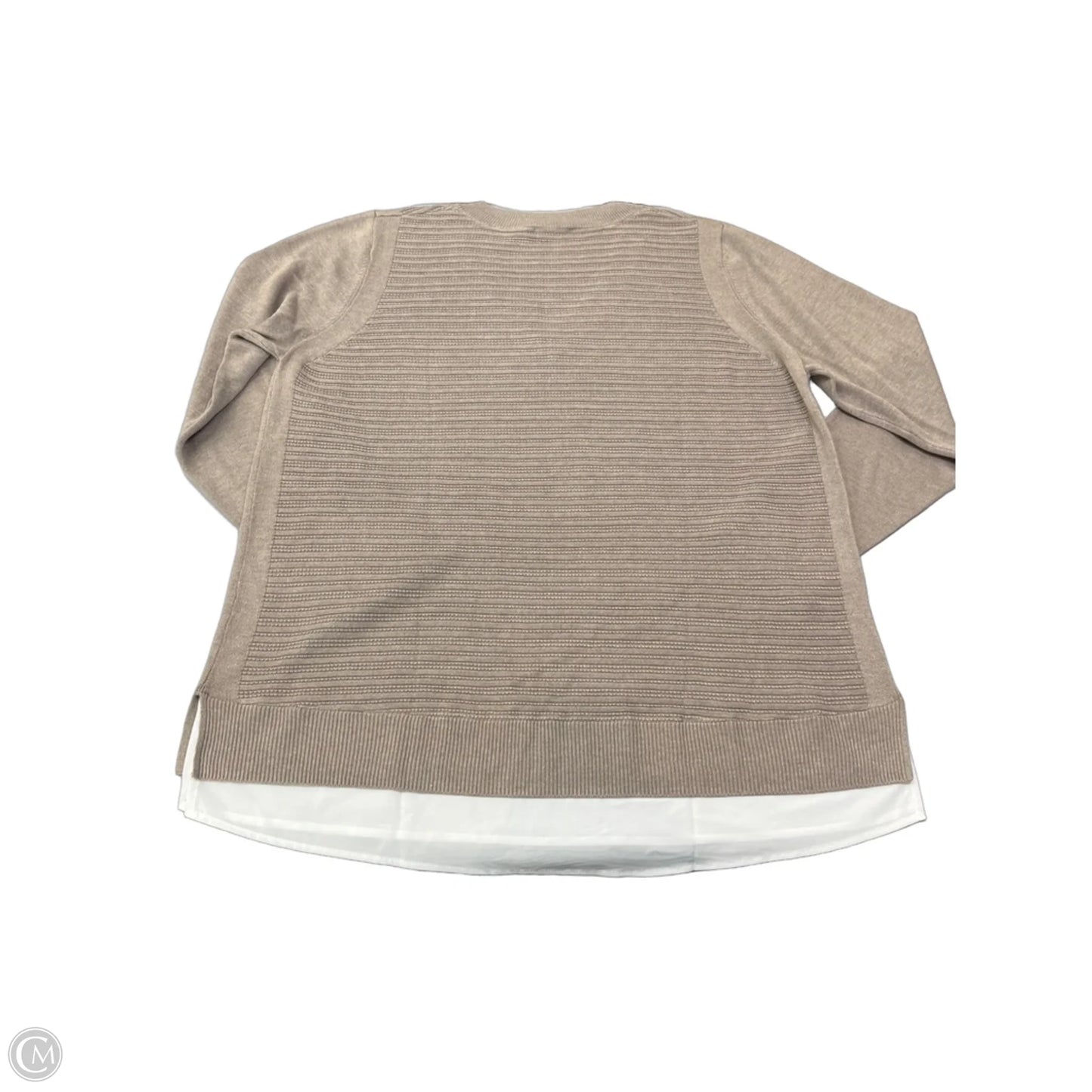 Sweater By Hilary Radley In Tan, Size: Xxl