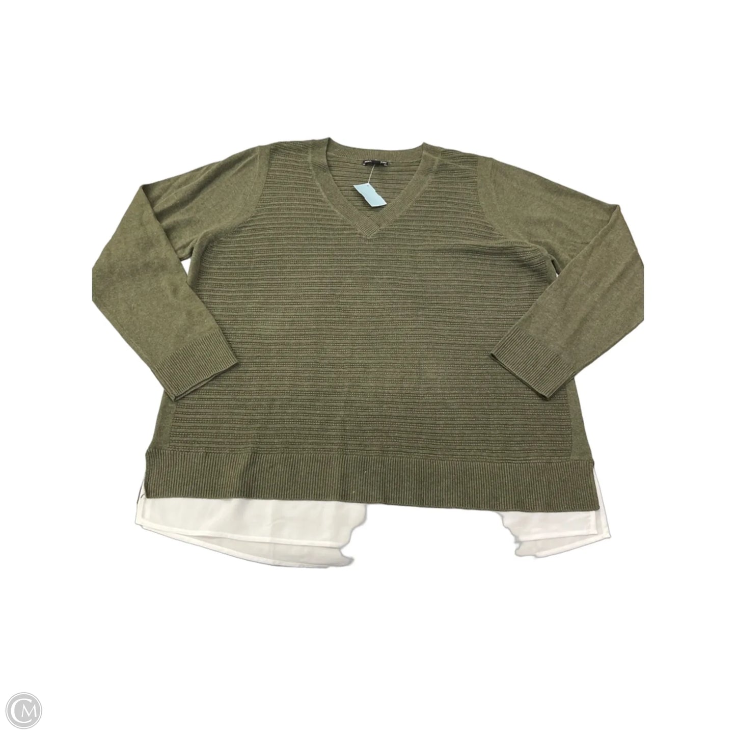 Sweater By Hilary Radley In Green, Size: Xxl