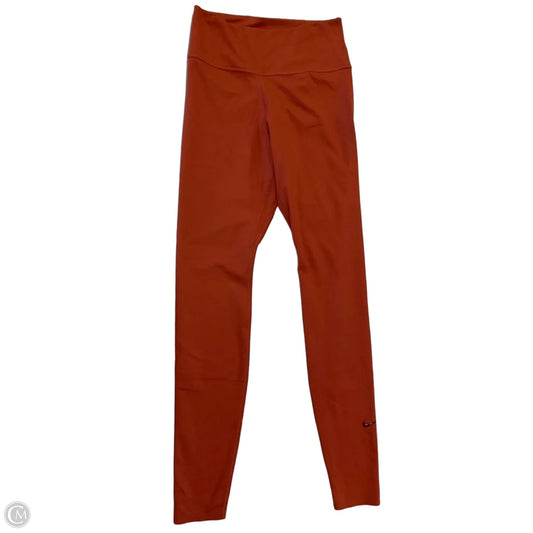 Athletic Leggings By Nike In Orange, Size: S