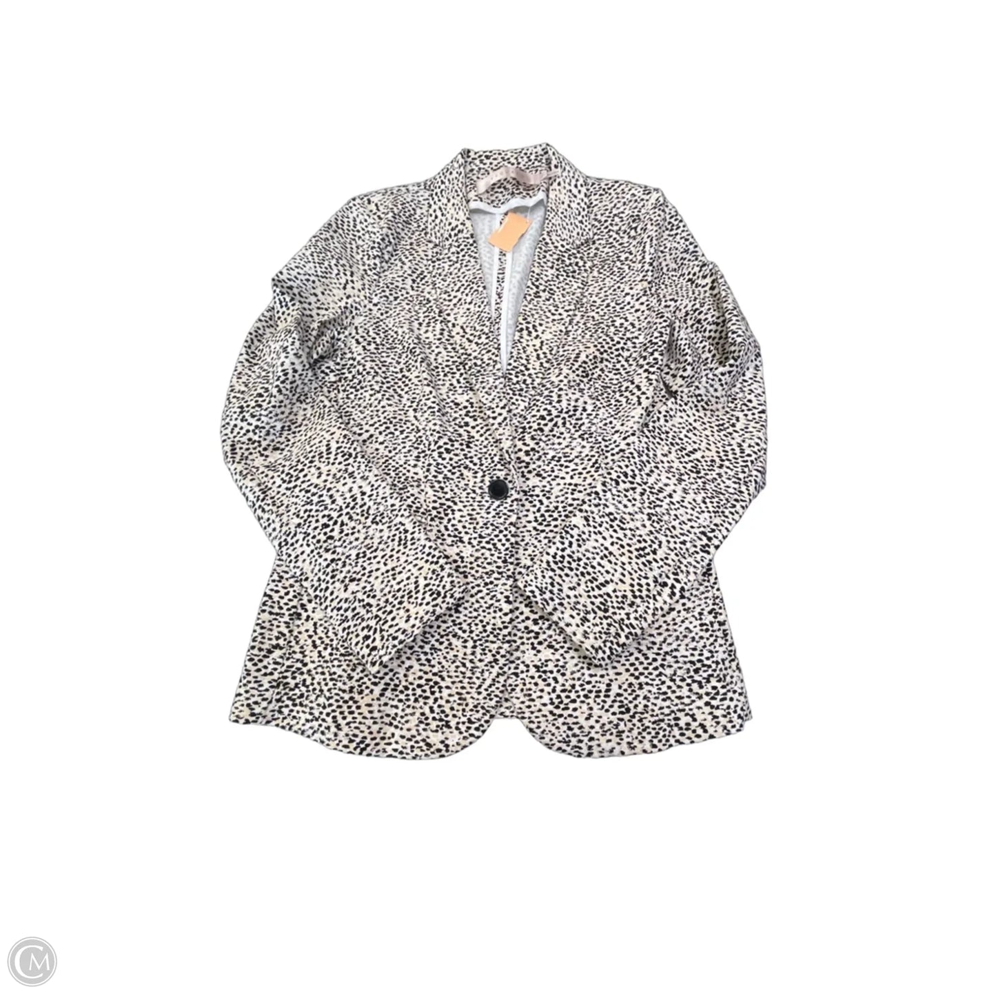 Blazer By Clothes Mentor In Animal Print, Size: L