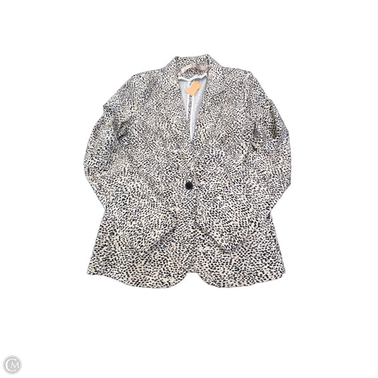 Blazer By Clothes Mentor In Animal Print, Size: L