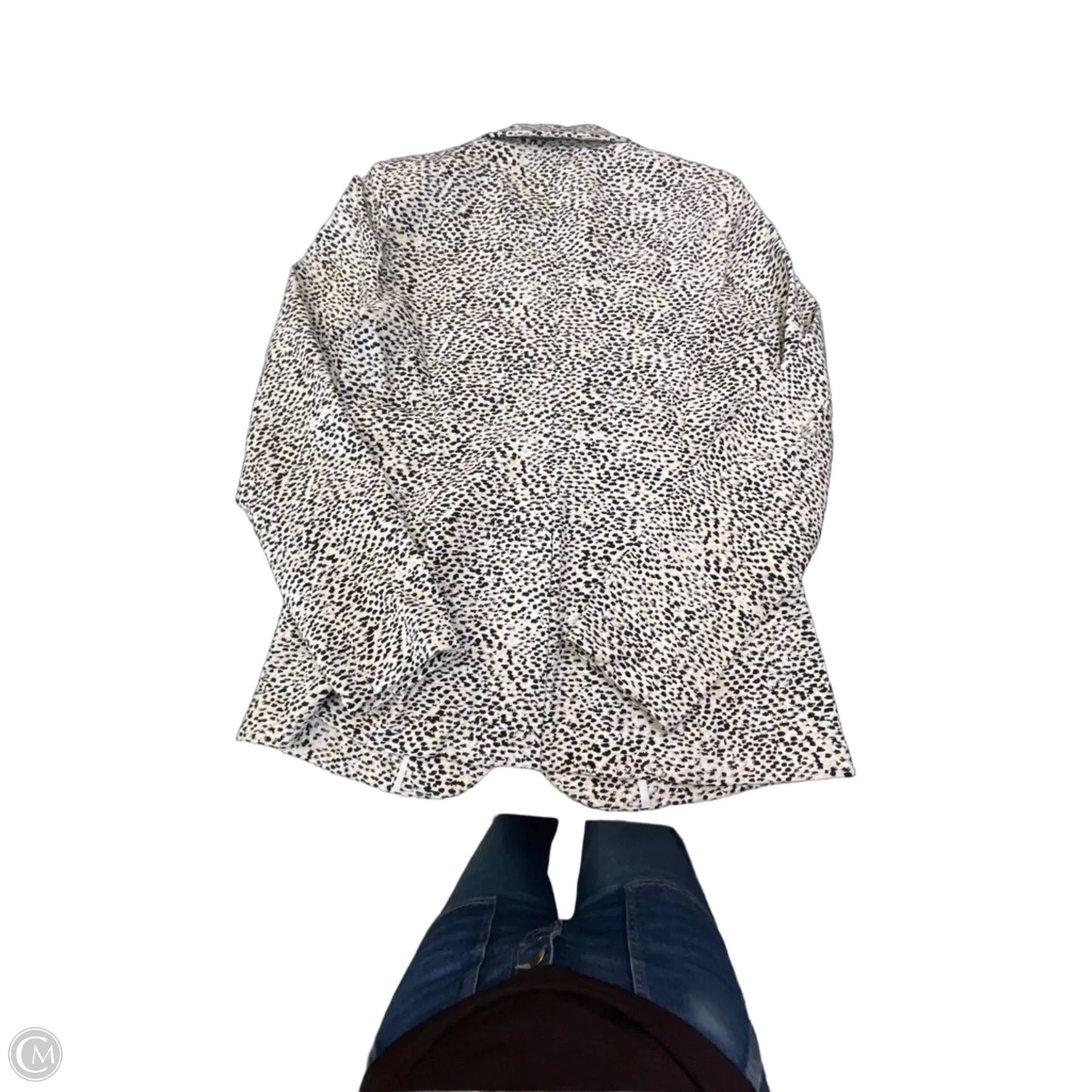 Blazer By Clothes Mentor In Animal Print, Size: L