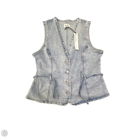 Vest Other By Nicole Miller In Blue, Size: Xl
