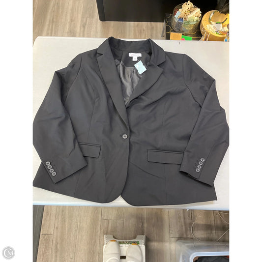 Blazer By Liz Claiborne In Black, Size: Xxl