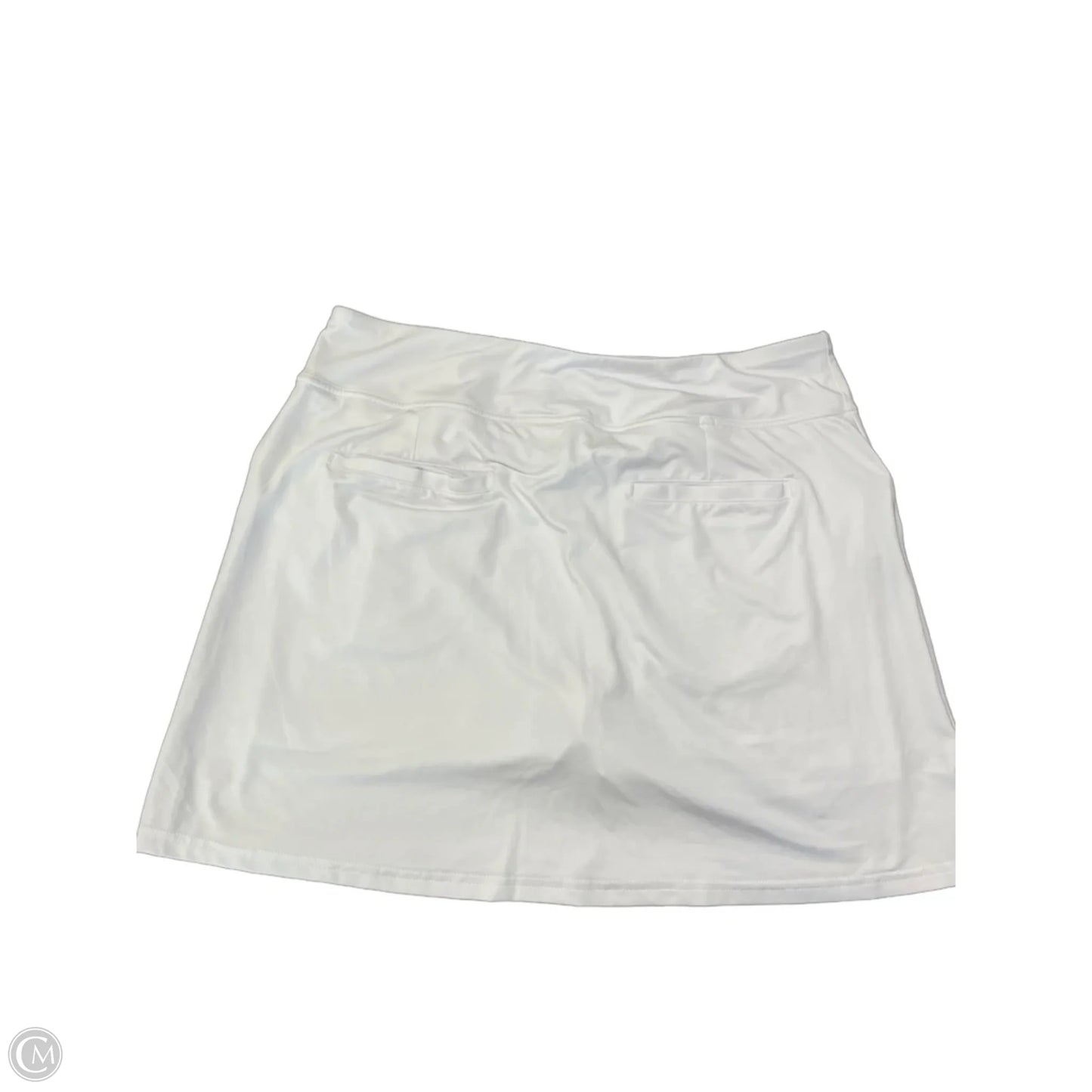 Athletic Skort By Adidas In White, Size: L