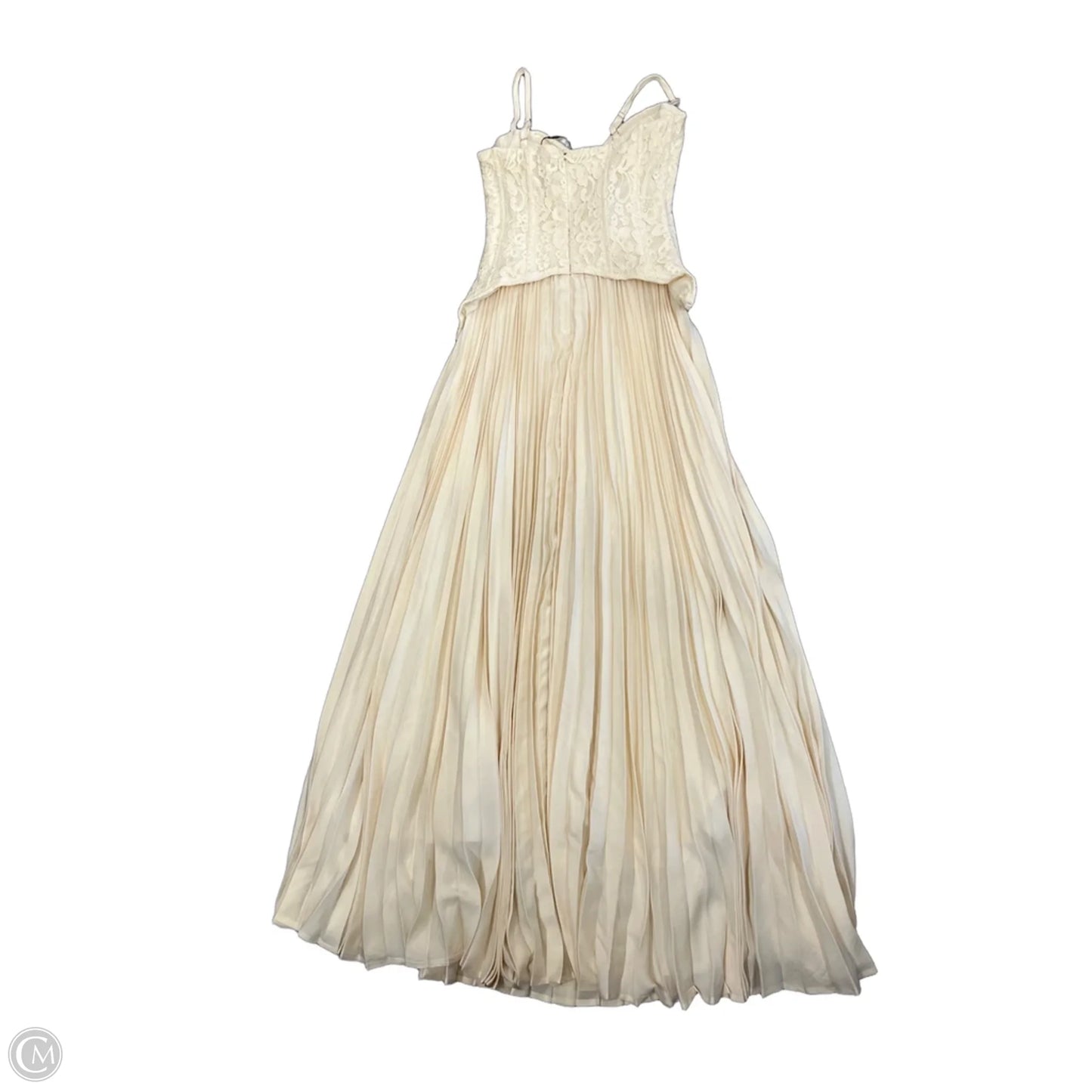 Dress Party Long By Fashion Nova In Cream, Size: M