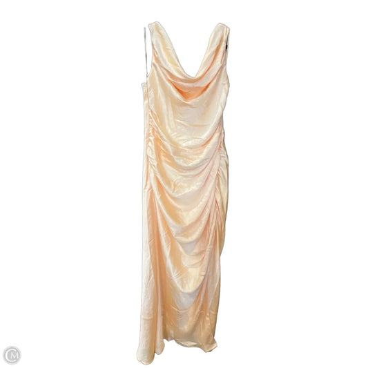 Dress Casual Midi By Abercrombie And Fitch In Yellow, Size: L