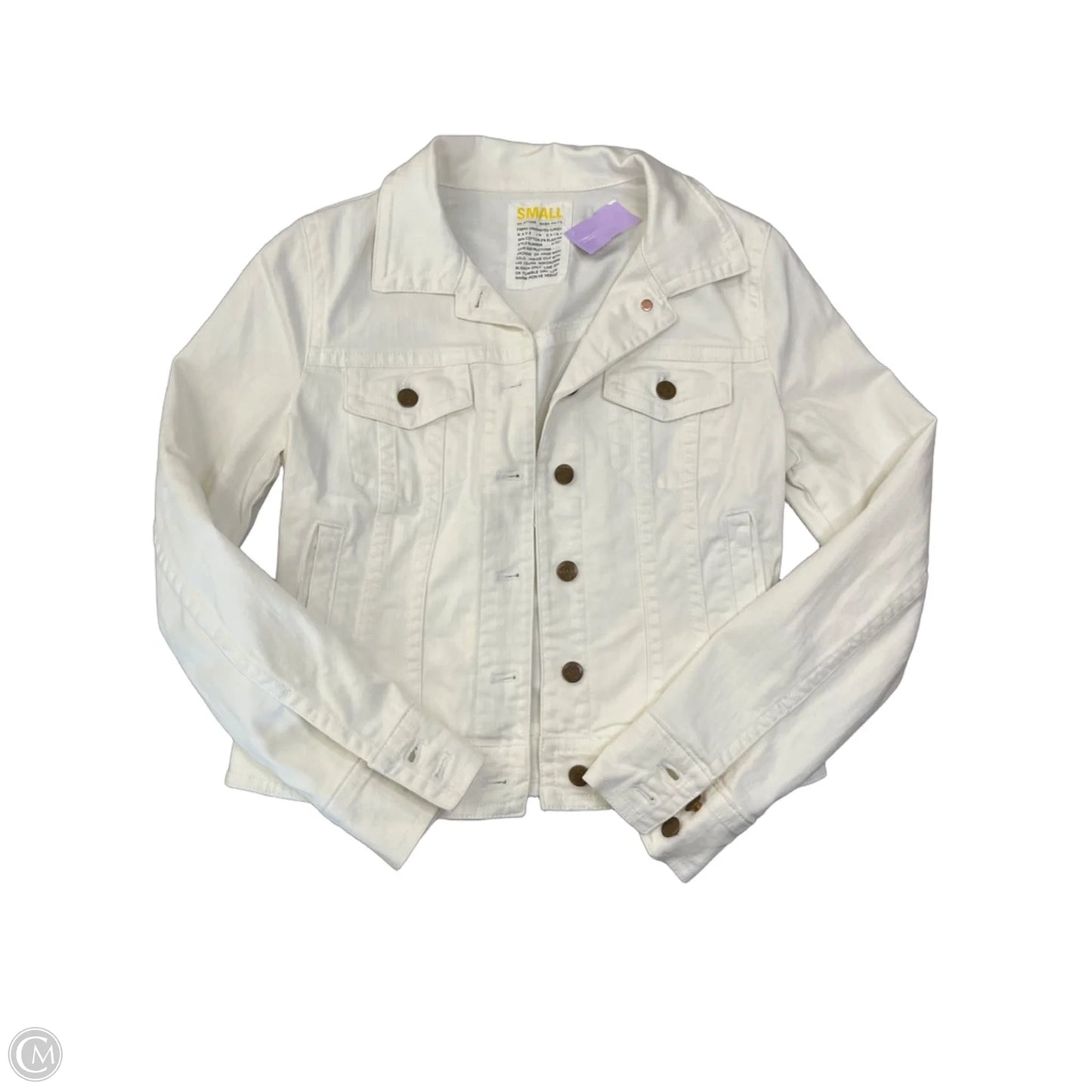Jacket Denim By J. Crew In Cream, Size: S