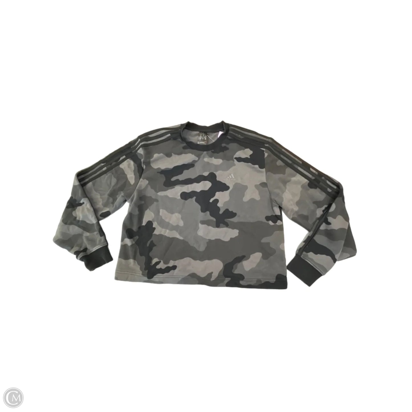 Sweatshirt Crewneck By Adidas In Black, Size: M