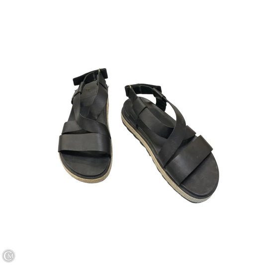 Sandals Flats By Sorel In Black, Size: 7