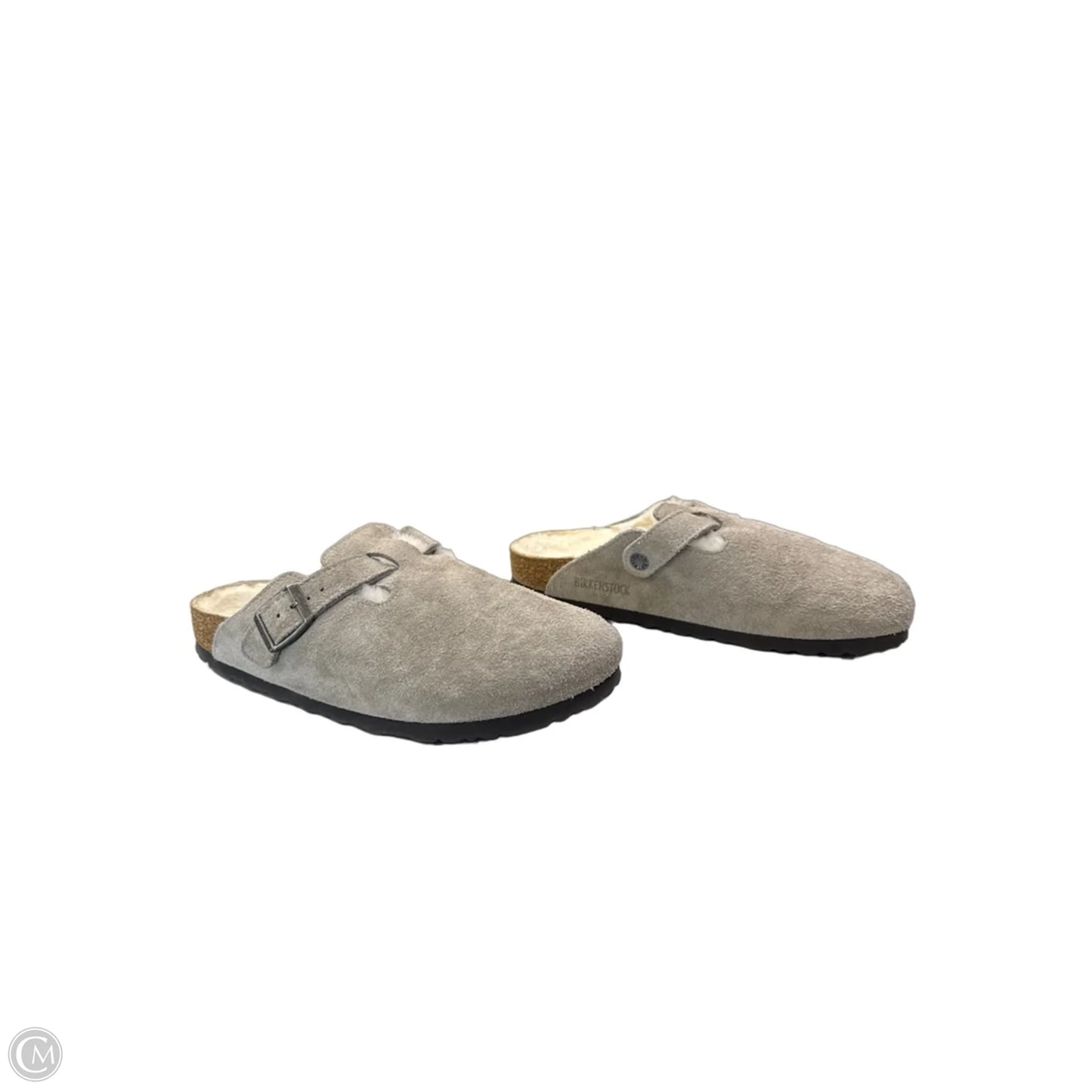 Shoes Flats By Birkenstock In Grey, Size: 9